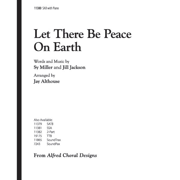 Let There Be Peace on Earth Sheet Music Preview