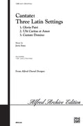 Cantate: Three Latin Settings Cover Image