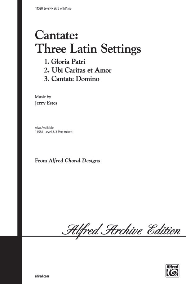 Cantate: Three Latin Settings Cover Image