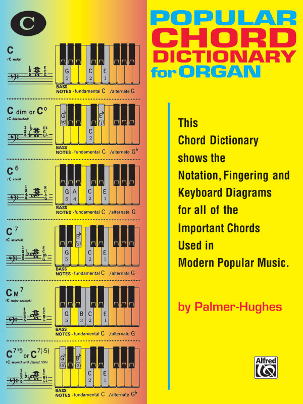 Popular Chord Dictionary for Organ Cover Image