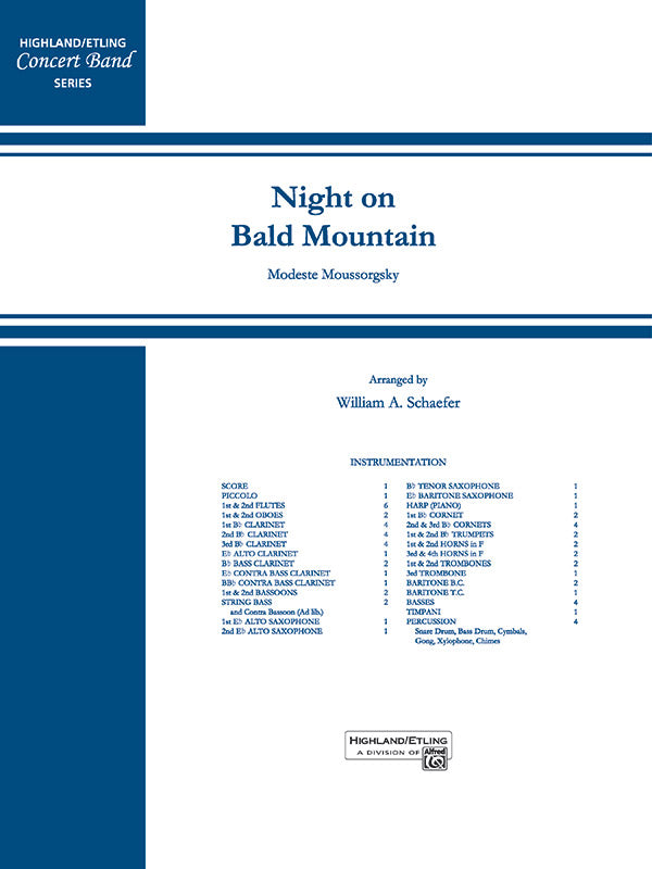 Night on Bald Mountain: 3rd B-flat Clarinet Sheet Music Preview