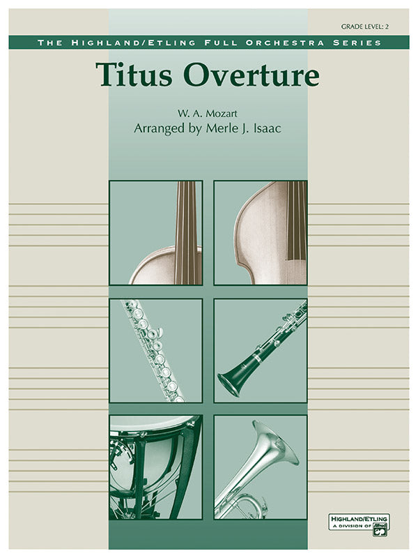 Titus Overture: 1st Violin Sheet Music Preview