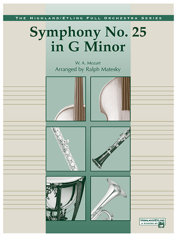 Mozart's Symphony No. 25 in G Minor, 3rd & 4th Movements Cover Image