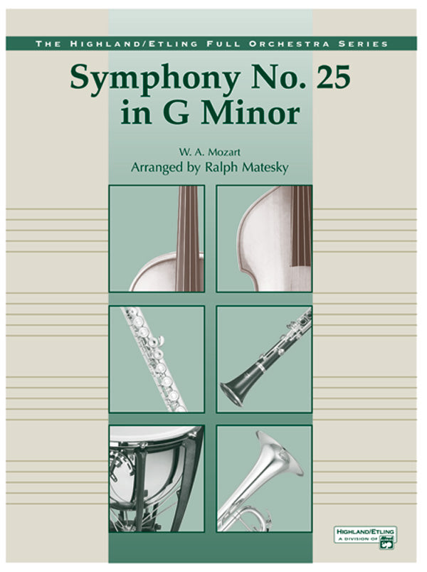 Mozart's Symphony No. 25 in G Minor, 3rd & 4th Movements Sheet Music Preview