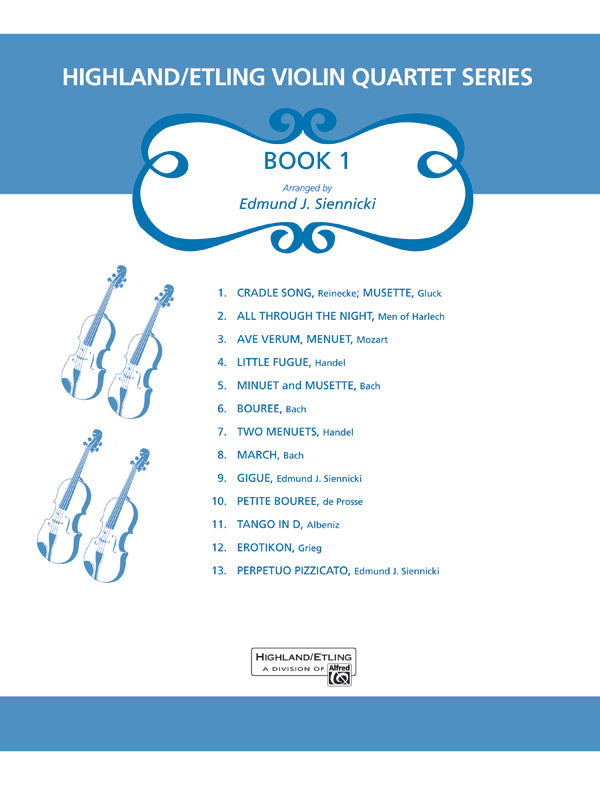 Highland/Etling Violin Quartet Series: Set 1: 2nd Violin Sheet Music Preview
