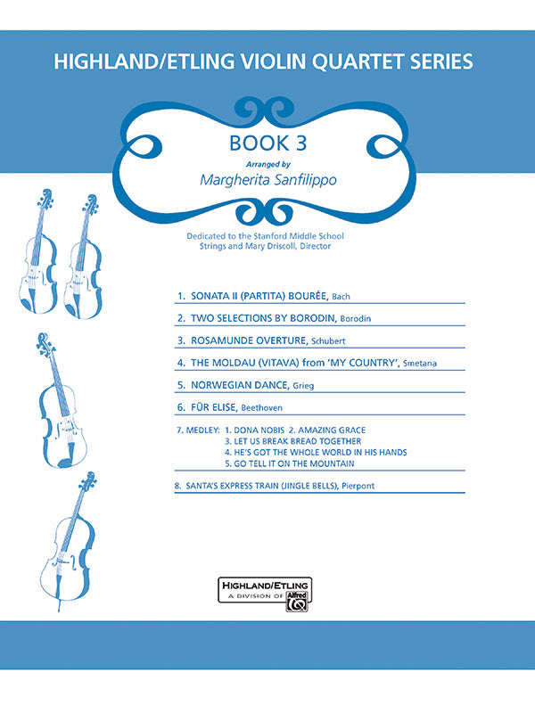 Highland/Etling Violin Quartet Series: Set 3: 2nd Violin Sheet Music Preview