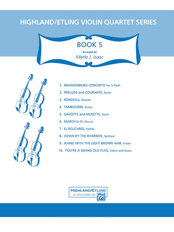 Highland/Etling Violin Quartet Series: Set 5: 1st Violin Sheet Music Preview