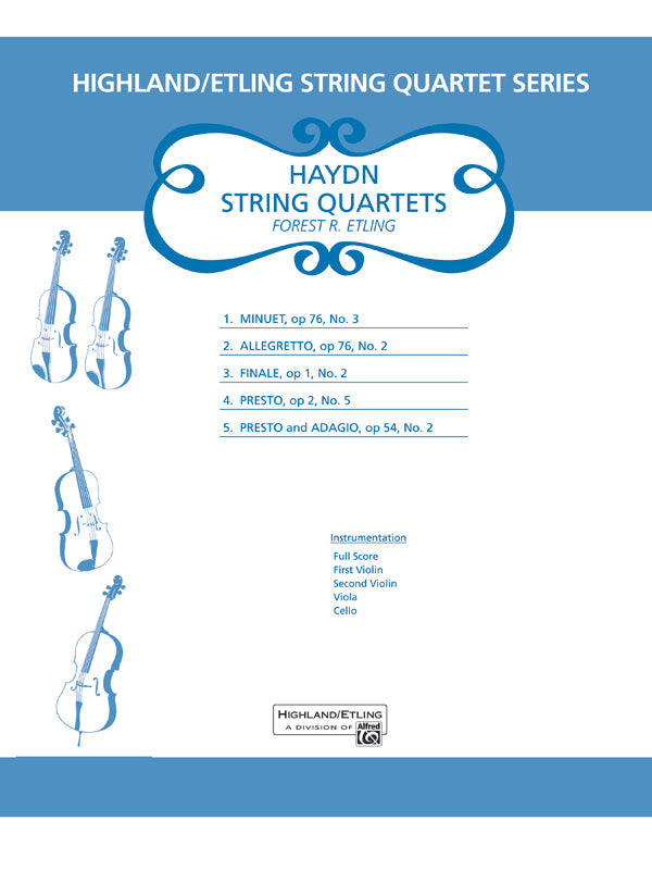 Haydn String Quartets: Viola Sheet Music Preview