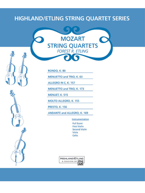 Mozart String Quartets: 2nd Violin Sheet Music Preview