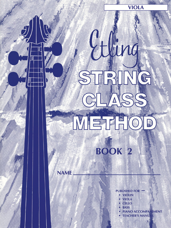 Etling String Class Method, Book 2 Cover Image
