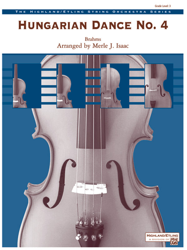 Hungarian Dance No. 4: 1st Violin Sheet Music Preview