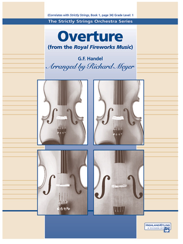 Overture from the "Royal Fireworks Music" Sheet Music Preview