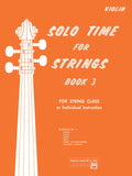 Solo Time for Strings, Book 3 Cover Image