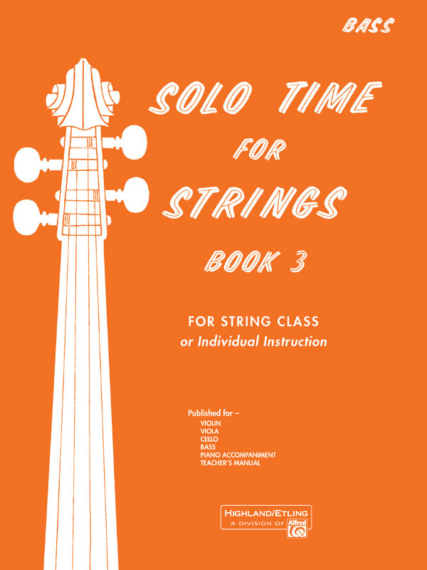 Solo Time for Strings, Book 3 Cover Image