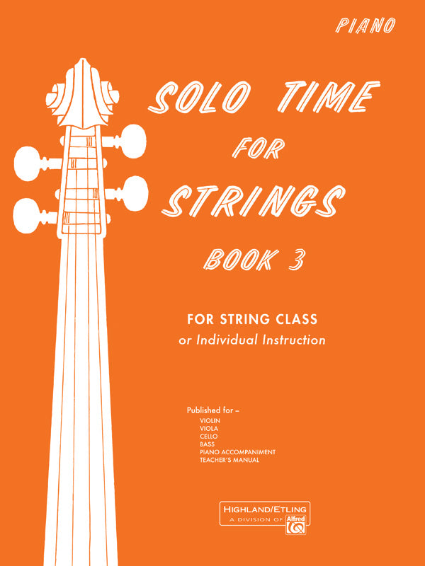 Solo Time for Strings, Book 3 Cover Image