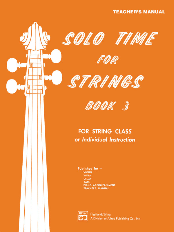 Solo Time for Strings, Book 3 Cover Image