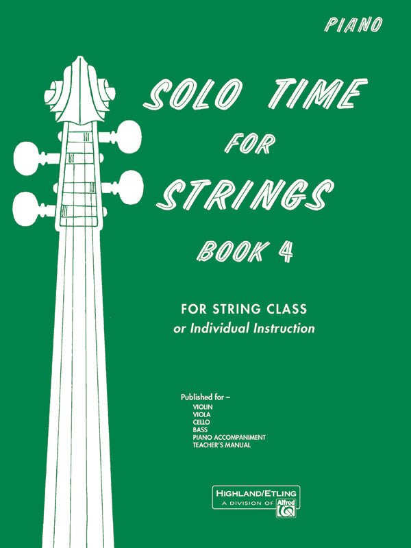 Solo Time for Strings, Book 4 Cover Image