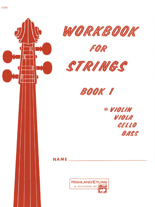 Workbook for Strings, Book 1 Cover Image