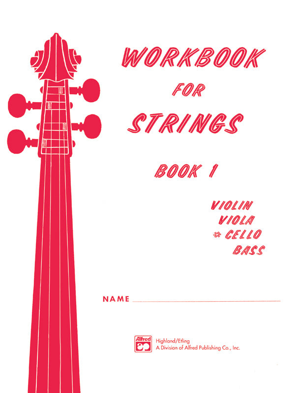 Workbook for Strings, Book 1 Cover Image