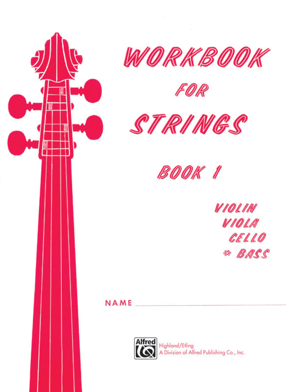 Workbook for Strings, Book 1 Cover Image