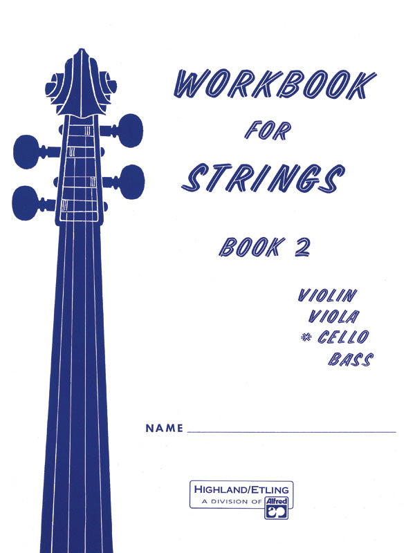 Workbook for Strings, Book 2 Cover Image