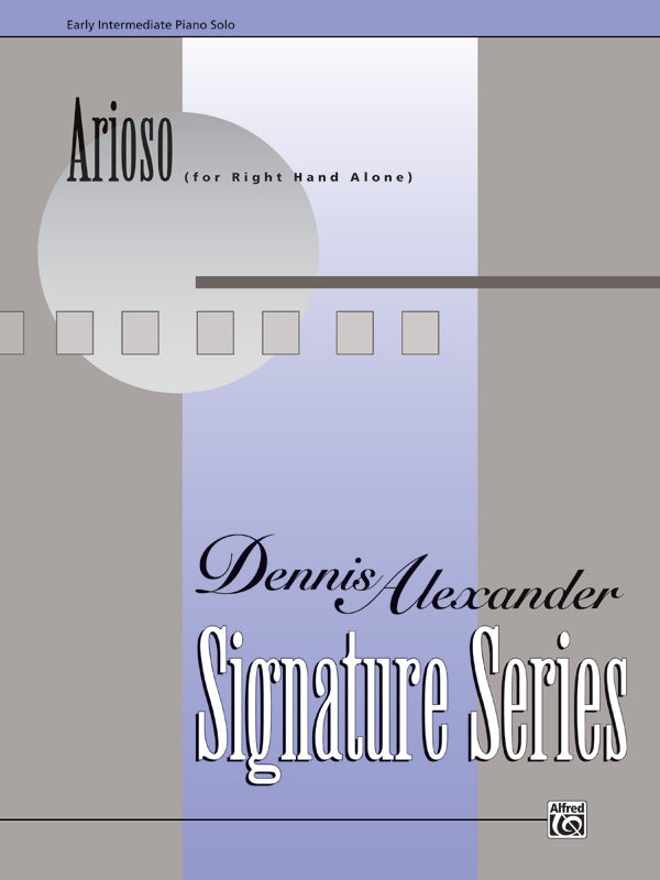 Arioso (for right hand alone) - Piano Solo Sheet Music Preview