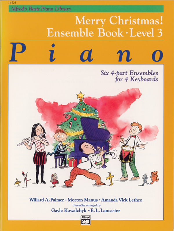 Alfred's Basic Piano Library: Merry Christmas! Ensemble, Book 3 Cover Image