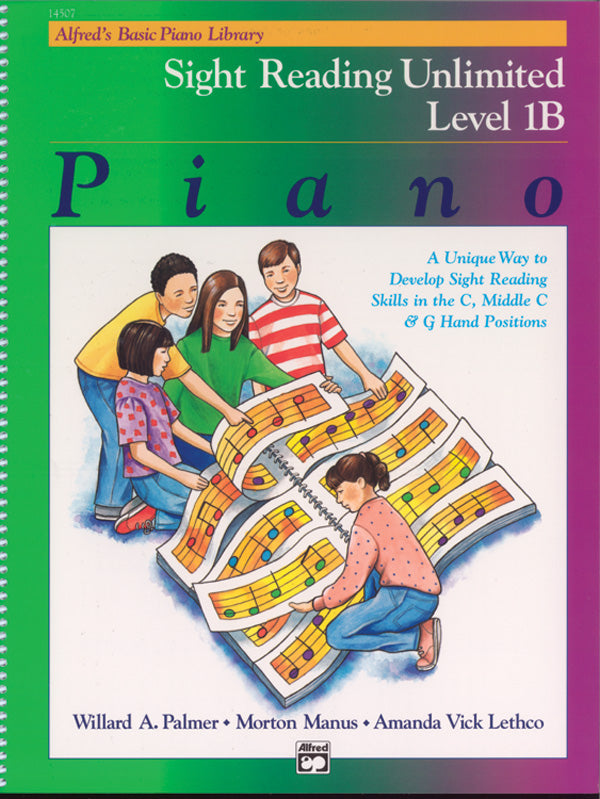 Alfred's Basic Piano Library: Sight Reading Book 1B (Unlimited) Cover Image