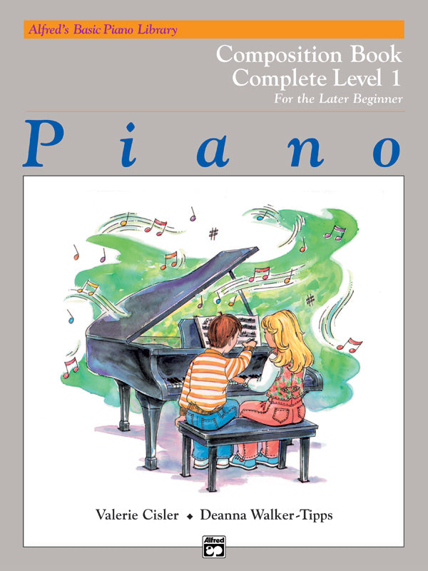 Alfred's Basic Piano Library: Composition Book Complete 1 (1A/1B) Cover Image