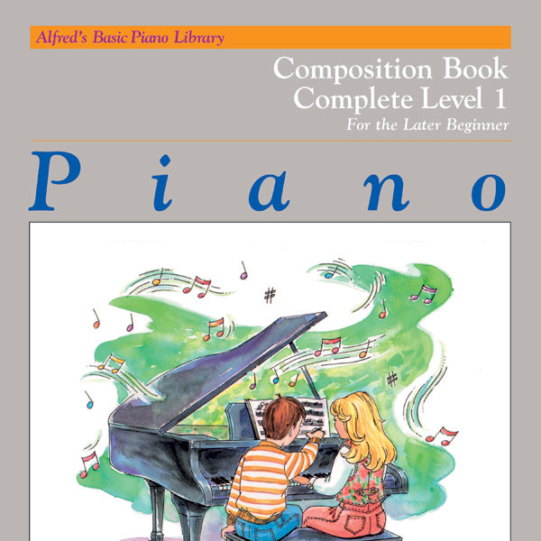 Alfred's Basic Piano Library: Composition Book Complete 1 (1A/1B) Cover Image