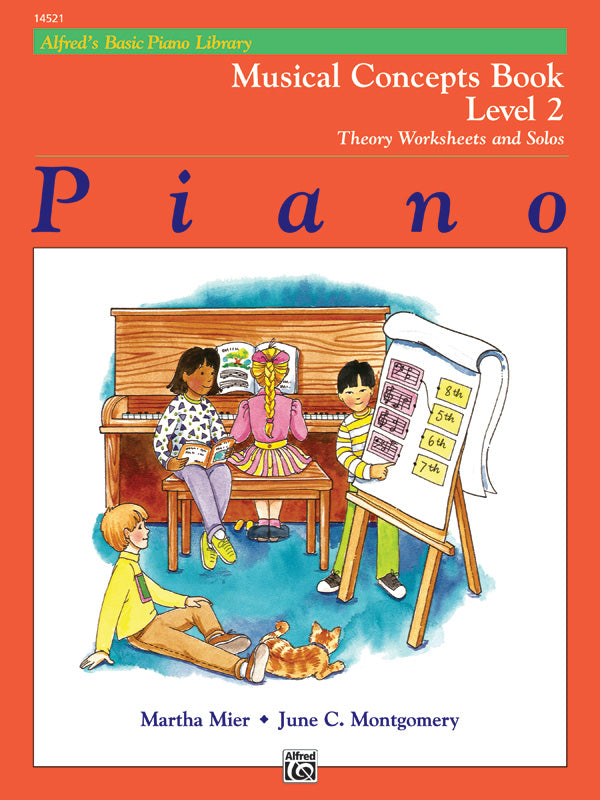 Alfred's Basic Piano Library: Musical Concepts Book 2: Theory Worksheets and Solos Sheet Music Preview