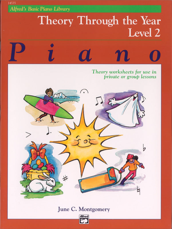 Alfred's Basic Piano Library: Theory Through the Year Book 2 Cover Image