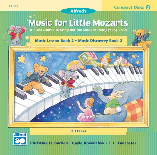 Music for Little Mozarts: CD 2-Disk Sets for Lesson and Discovery Books, Level 2 Cover Image