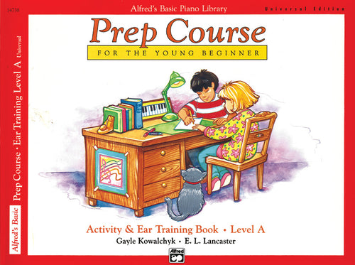Alfred's Basic Piano Prep Course: Universal Edition Activity & Ear Training Book A Cover Image