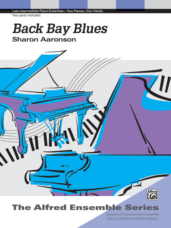 Back Bay Blues - Piano Duo (2 Pianos, 4 Hands) Sheet Music Preview