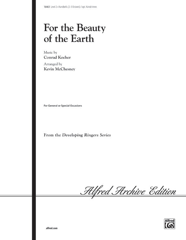 For the Beauty of the Earth Cover Image