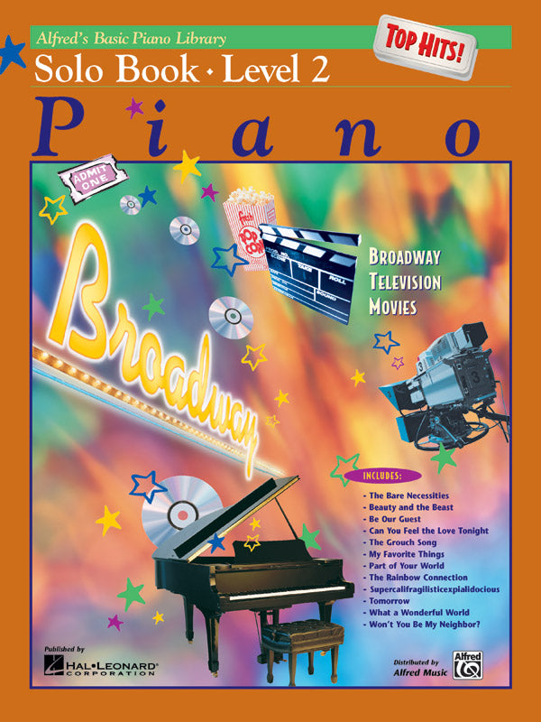 Alfred's Basic Piano Library: Top Hits! Solo Book 2 Cover Image