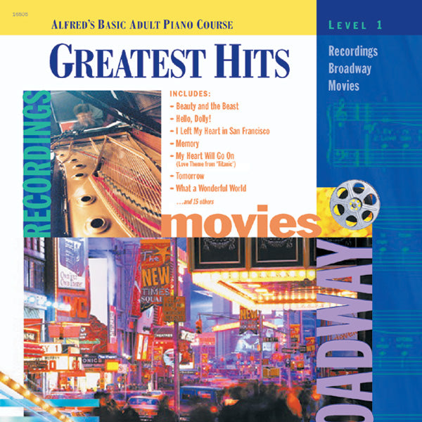 Alfred's Basic Adult Piano Course: Greatest Hits Book 1 Cover Image