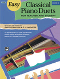 Easy Classical Piano Duets for Teacher and Student, Book 3 Cover Image