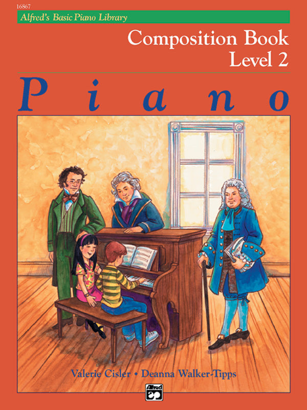 Alfred's Basic Piano Library: Composition Book 2 Cover Image