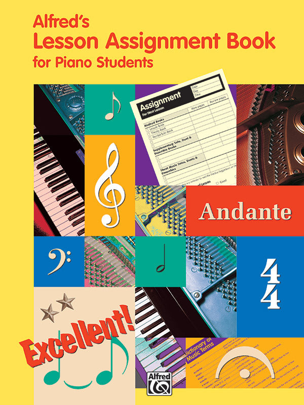 Alfred's Lesson Assignment Book for Piano Students Cover Image