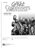 Meet the Great Composers: Activity Sheets, Book 1 Cover Image