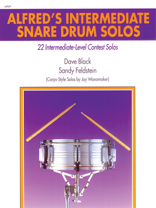Alfred's Intermediate Snare Drum Solos Cover Image
