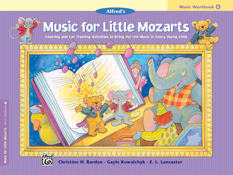 Music for Little Mozarts: Music Workbook 4: Coloring and Ear Training Activities to Bring Out the Music in Every Young Child Sheet Music Preview