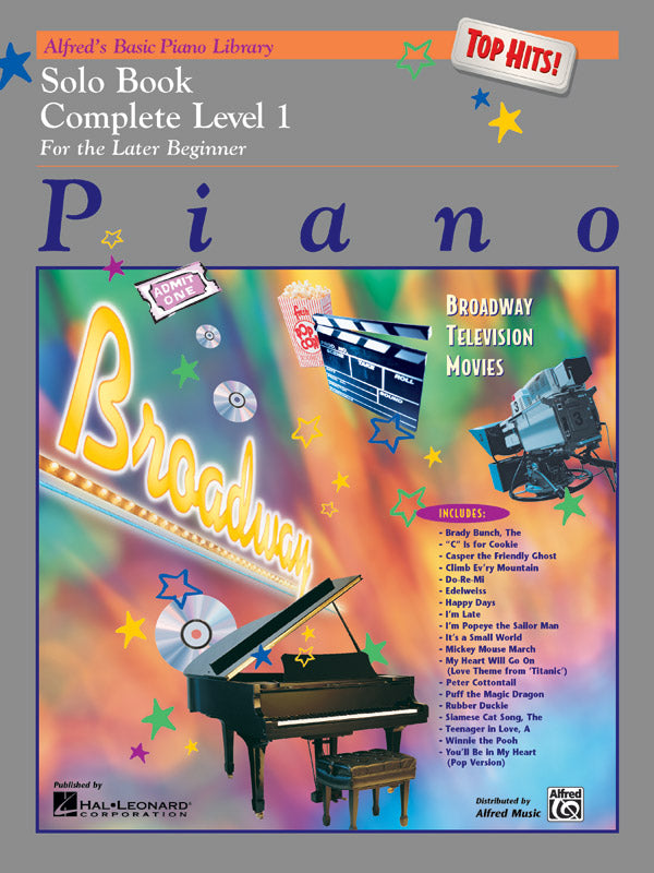 Alfred's Basic Piano Library: Top Hits! Solo Book Complete 1 (1A/1B) Cover Image