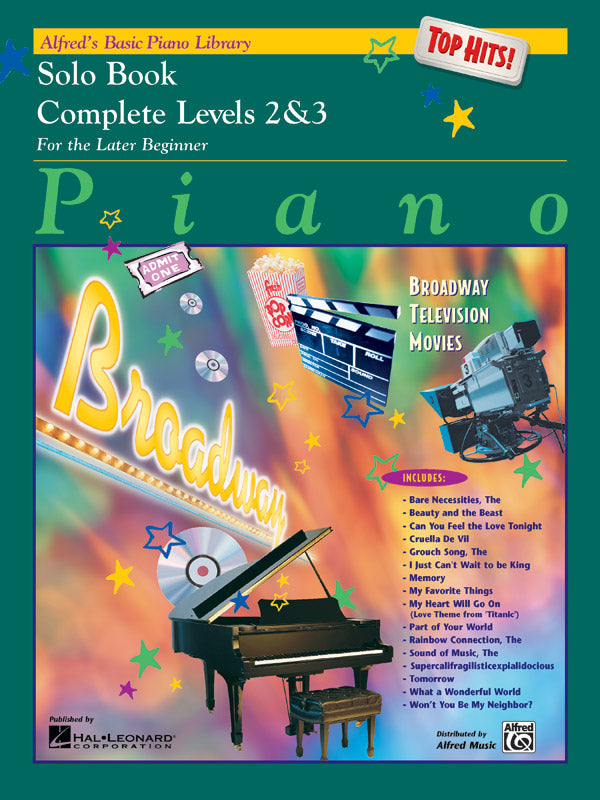 Alfred's Basic Piano Library: Top Hits! Solo Book Complete 2 & 3 Cover Image