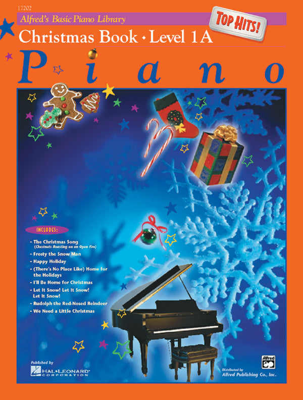 Alfred's Basic Piano Library: Top Hits! Christmas Book 1A Cover Image