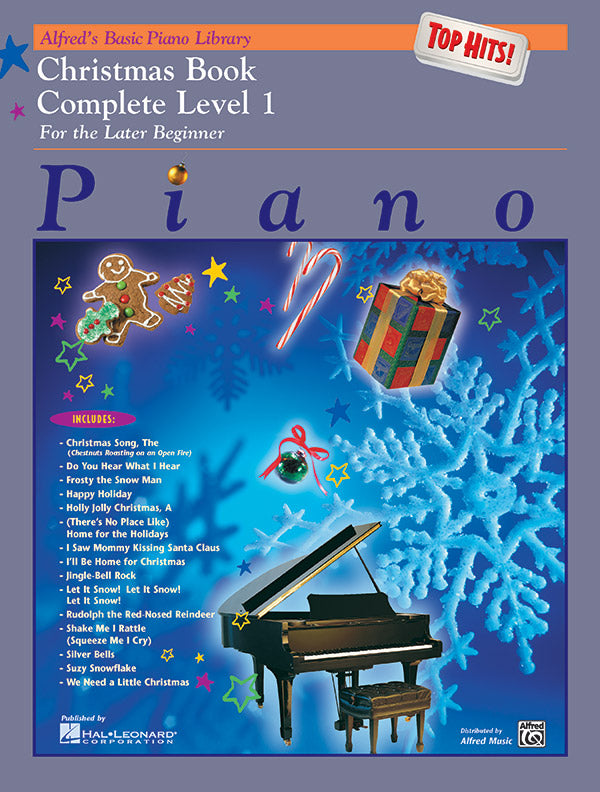 Alfred's Basic Piano Library: Top Hits! Christmas Book Complete 1 (1A/1B) Cover Image