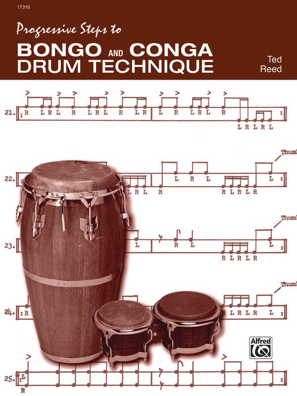 Progressive Steps to Bongo and Conga Drum Technique Sheet Music Preview