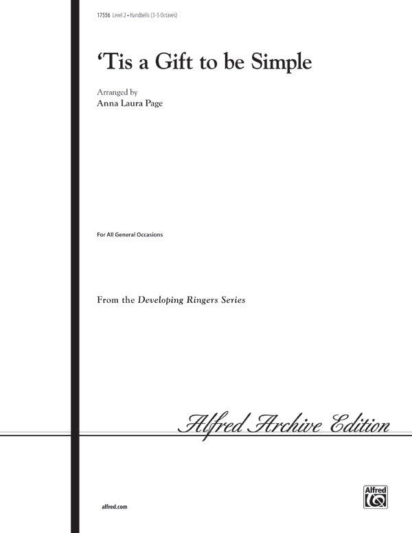 'Tis a Gift to Be Simple Cover Image